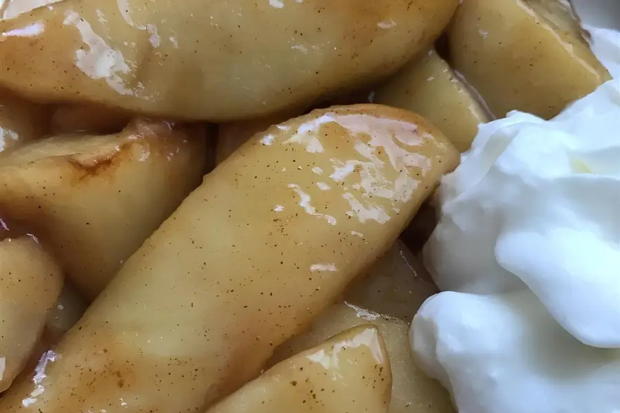 Карамелизированые яблоки