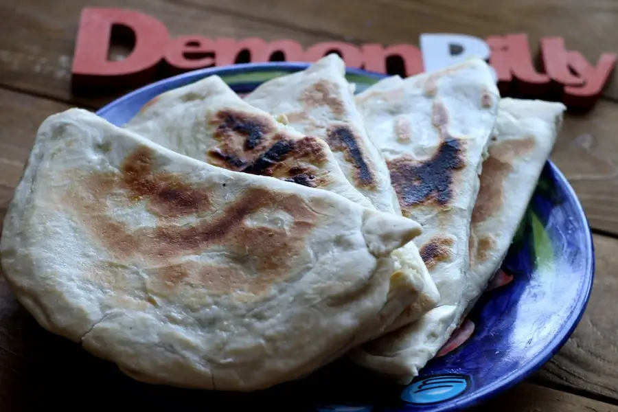 Лепешки с картофелем и мясом
