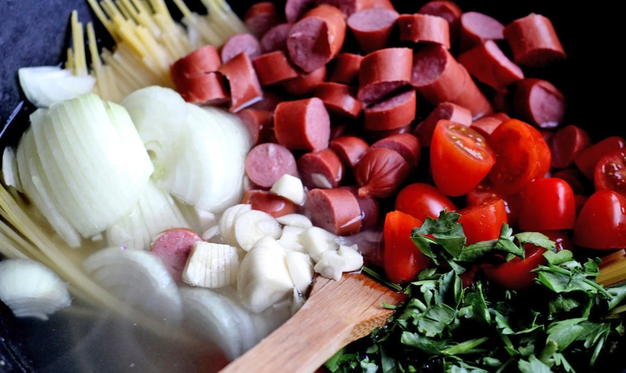 Варка макарон и остальных продуктов