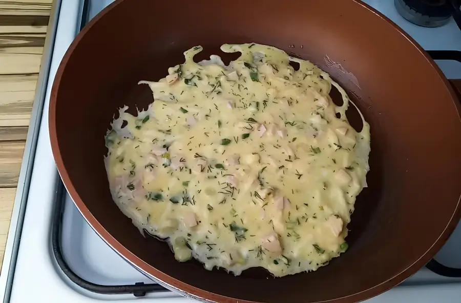Выпекание первого слоя