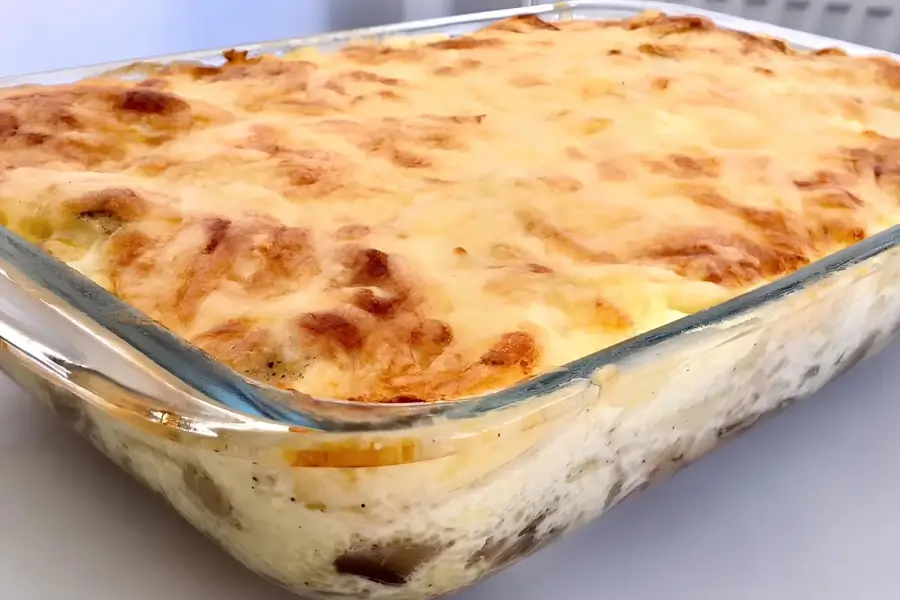 Запеканка из картофеля с грибами