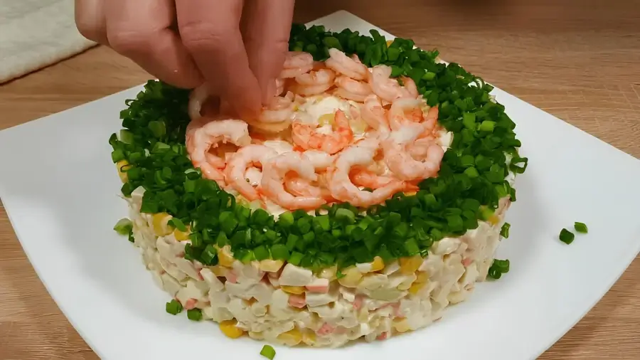 Украшение салата