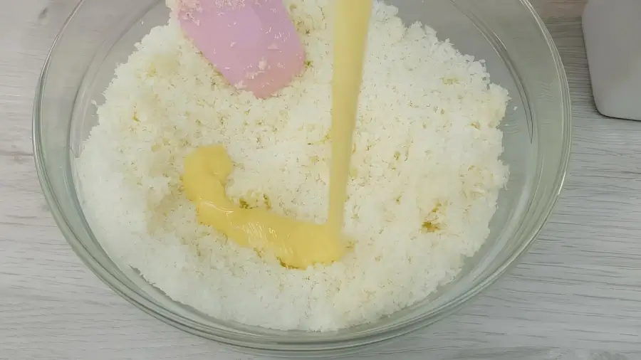 Смешивание с сгущёнкой