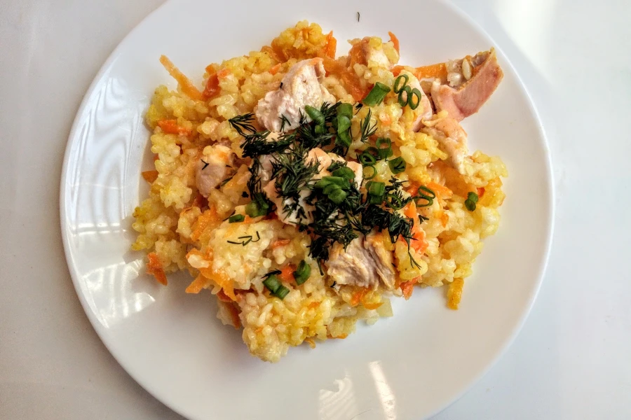 Плов с куриной грудкой