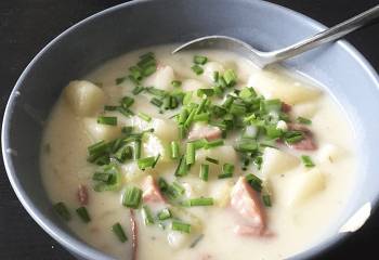 Суп с картофелем и ветчиной