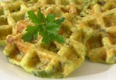 Вафли из кабачков в вафельнице