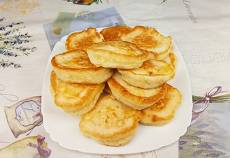 Пышные оладьи на кефире