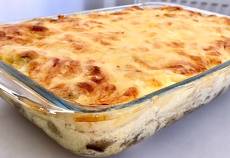 Запеканка из картофеля с грибами