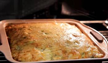 Простая запеканка из кабачков в духовке фото 5 шага рецепта