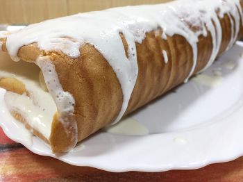 Рулет с бананом фото 12 шага рецепта