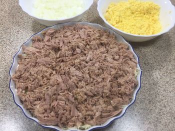 Классическая Мимоза фото 9 шага рецепта