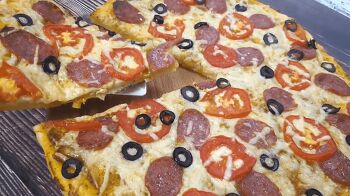 Пицца классическая фото 11 шага рецепта