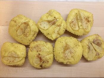 Кексы с яблоками в мультиварке фото 8 шага рецепта