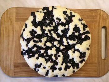 Черничный пирог в мультиварке фото 4 шага рецепта