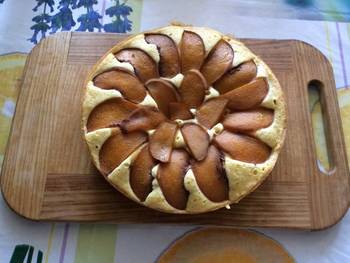 Пирог с персиком в мультиварке фото 5 шага рецепта