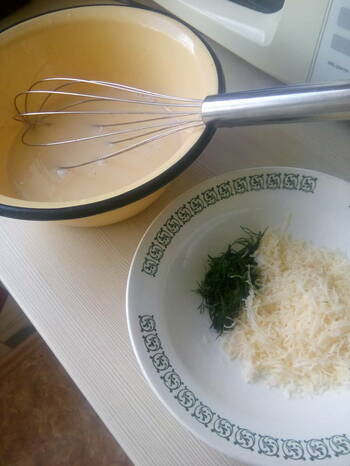 Воздушный омлет фото 2 шага рецепта