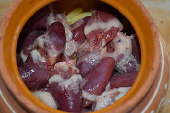 Куриные сердечки в духовке фото 3 шага рецепта