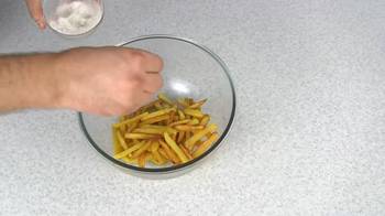 Картофель фри на сковороде фото 7 шага рецепта