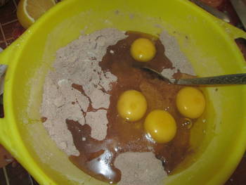 Шоколадный кекс в микроволновке фото 2 шага рецепта