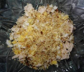 Салат Виноградная лоза фото 3 шага рецепта