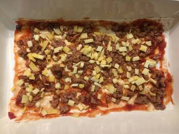 Ленивая лазанья из лаваша фото 5 шага рецепта