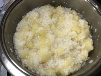 Рисовая каша с яблоками фото 4 шага рецепта