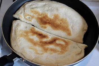 Лепешки с картофелем и мясом фото 12 шага рецепта