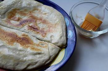 Лепешки с картофелем и мясом фото 13 шага рецепта