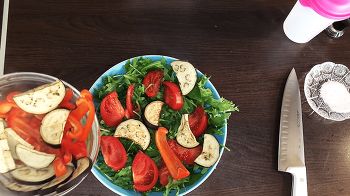 Теплый салат из индейки фото 8 шага рецепта