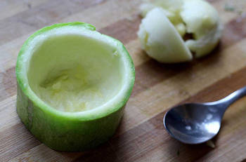 Кабачки с брынзой фото 2 шага рецепта