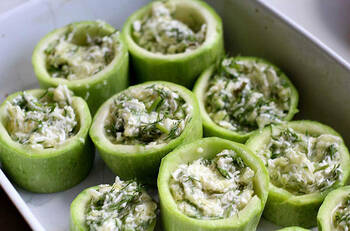 Кабачки с брынзой фото 5 шага рецепта