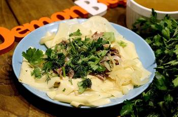 Бешбармак с говядиной фото 5 шага рецепта