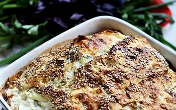 Пирог из лаваша с сыром фото 5 шага рецепта