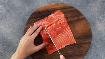 Семга запеченная с фетой фото 3 шага рецепта