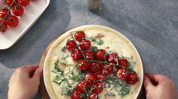 Киш с курицей и сыром фета фото 6 шага рецепта