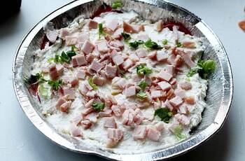 Творожная запеканка с ветчиной и сыром фото 5 шага рецепта