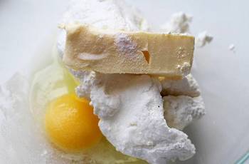 Пирог из творожного теста фото 1 шага рецепта