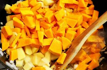 Тыквенный суп с имбирем фото 2 шага рецепта