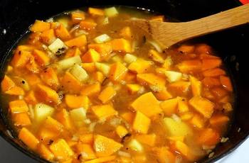 Тыквенный суп с имбирем фото 3 шага рецепта