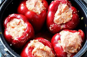 Фаршированные перцы фото 7 шага рецепта