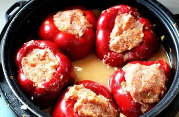 Фаршированные перцы фото 8 шага рецепта