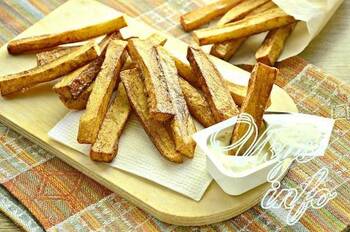 Картошка фри на сковородке фото 4 шага рецепта