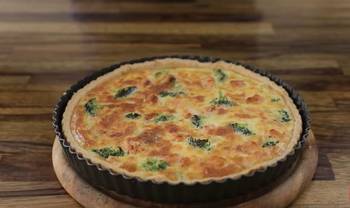 Киш с лососем и брокколи фото 8 шага рецепта