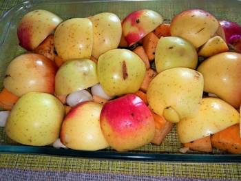 Свинина с тыквой в духовке фото 5 шага рецепта