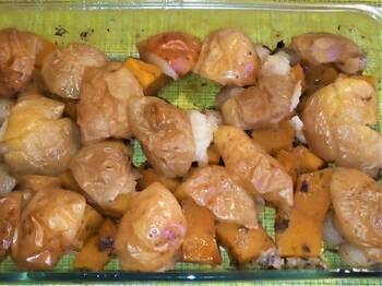 Свинина с тыквой в духовке фото 6 шага рецепта