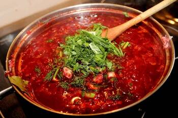 Борщ без мяса фото 12 шага рецепта