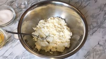Пончики из творога фото 1 шага рецепта