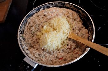 Ризотто с курицей и овощами фото 10 шага рецепта