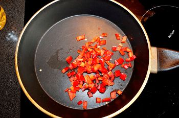 Ризотто с курицей и овощами фото 2 шага рецепта