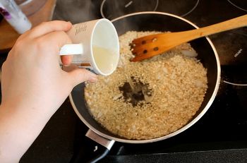 Ризотто с курицей и овощами фото 8 шага рецепта